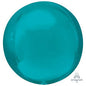Turquoise Orbz Foil Plain 16 inch 41 cm Anagram