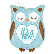 Its a Boy Owl 26 inch Betallic