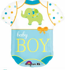 Baby Boy Bodysuit Elephant 24 inch Anagram