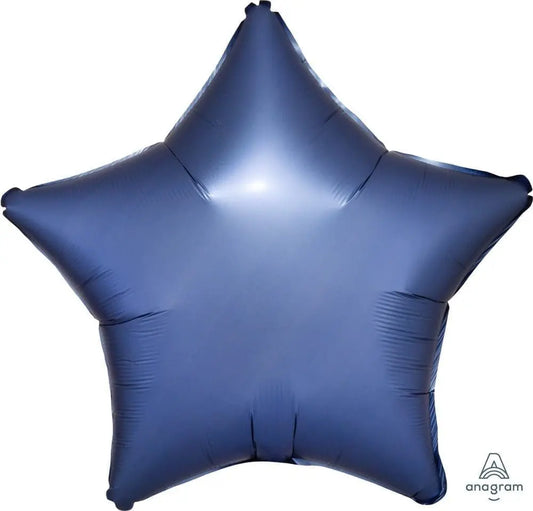 SATIN LUXE  Azure Blue Star 18 inch Anagram
