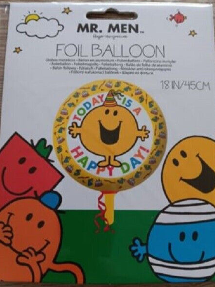 Gemma Mr Men Foil 18 inch Balloon - Happy Day